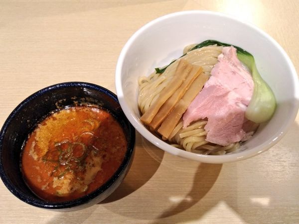 「期間限定 四川風濃厚花椒辣油つけ麺」@らー麺 アオキジの写真