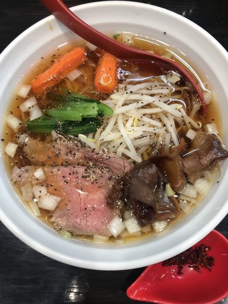 「【季節のらーめん】牛らーめん」@麺匠 むさし坊 武蔵浦和本店の写真