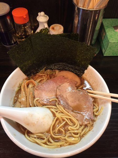 「魚介ラーメン＋味付玉子 ¥650+50」@魚豚の写真
