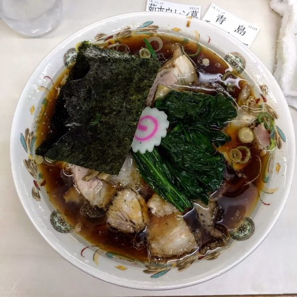 「青島チャーシュー＋茹ほうれん草50」@青島食堂 秋葉原店の写真