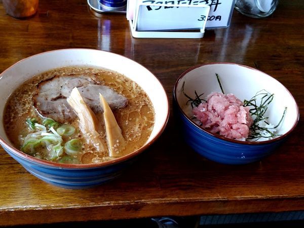 「味噌ラーメン(並盛)850円＋本日のまかない飯350円」@中華そば GO.TO.KU ～仁～の写真