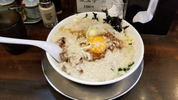 「台湾まぜそば鬼脂950円」@らーめん潤 亀戸店の写真