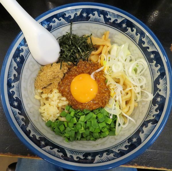 「台湾まぜそば（麺少な目）＋ネギ（900円）」@麺屋 とく世いの写真
