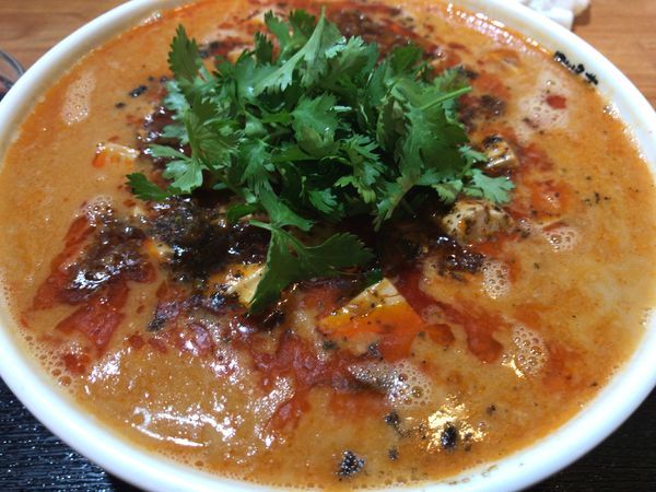 「麻婆担々麺950円+パクチー200円」@四川名菜 天心の写真