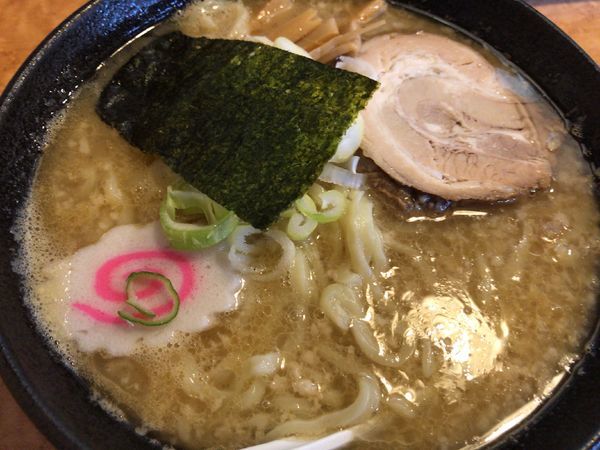 「こってり醤油ラーメン背脂マシ600円」@佐野青竹手打ちラーメン いしかりの写真