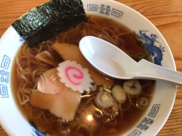 「中華そば600円」@手打ち中華そば 白圡屋の写真