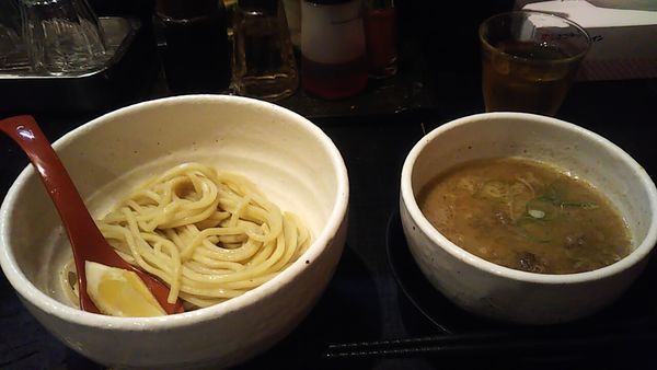 「牛もつつけめん」@蔵木 松山店の写真