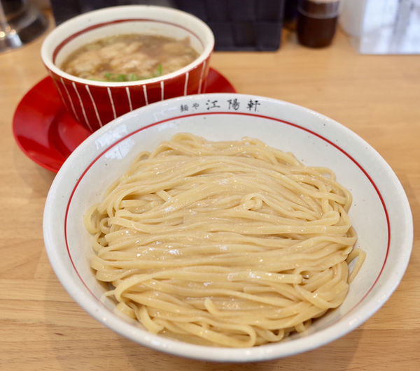 「つけそば 大盛…950円＋豚足…300円」@麺や 江陽軒の写真
