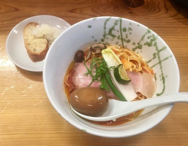 「アラビアータ風味まぜそば 960円+味玉」@ロ麺ズの写真