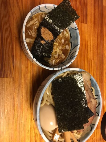 「つけ麺➕特製トッピング」@自家製麺 然の写真