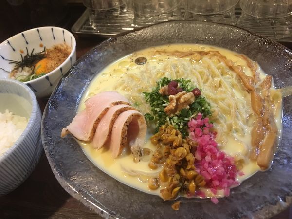 「創作 トウモロコシの冷たいらぁめん」@麺や 庄のの写真