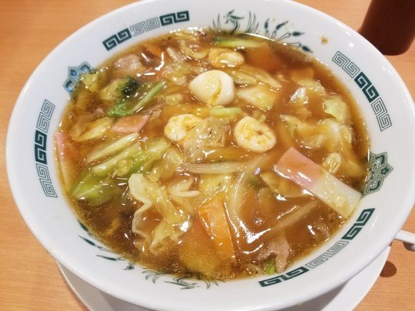 「五目あんかけ麺」@日高屋 宮原東口店の写真