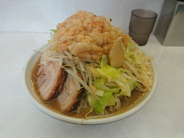 「らーめん 850円 全まし」@魔人豚の写真