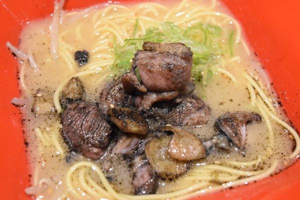 「ブラックラーメン&鶏南蛮」@京都 炭焼浪漫家 新小岩店の写真