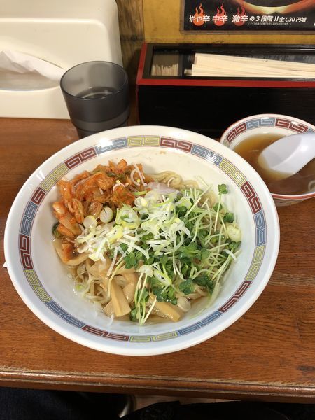 「キムチ油そば」@宝華らぁめんの写真