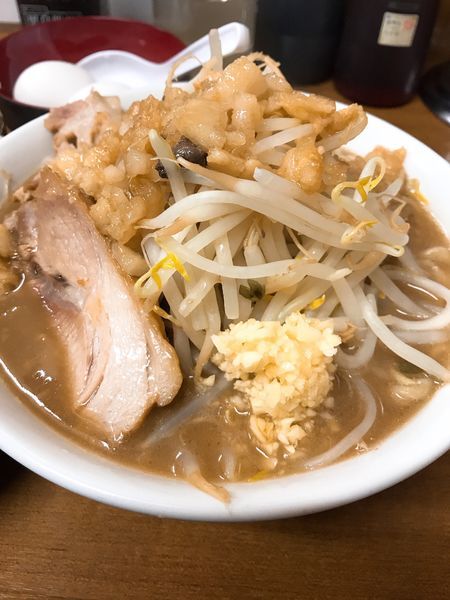 「ラーメン小＋味ネギ＋生卵W」@ラーメンの店 どでん 北浦和店の写真