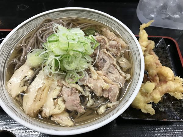 「肉そば  ゲソ天トッピング  750円」@肉そば藤七の写真