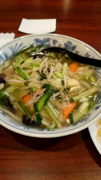 「タンメン半チャーハンセット」@旭家の写真