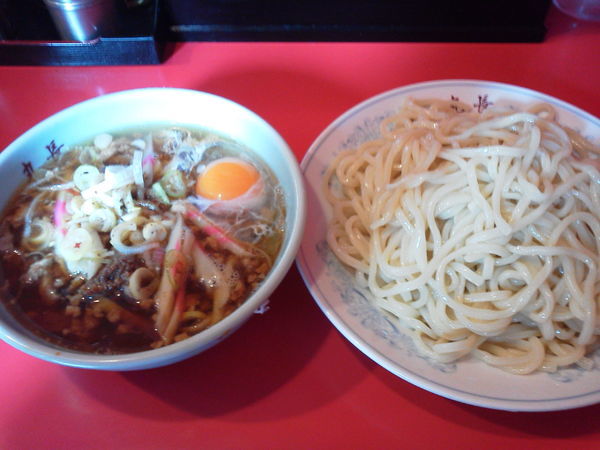 「たまごつけそば850+中盛50=900円」@丸長 目白店の写真