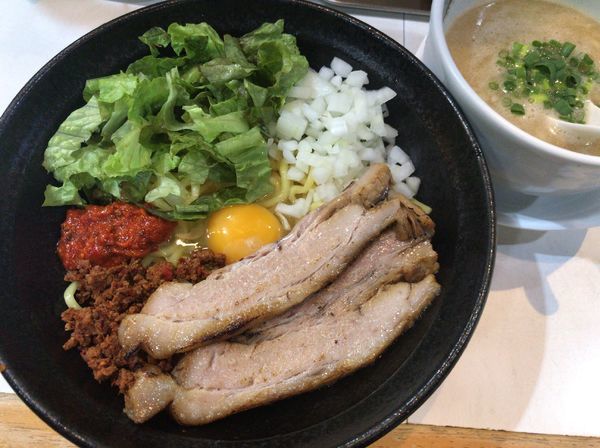 「【限定】辛玉まぜつけ麺900円」@麺屋 扇 SENの写真