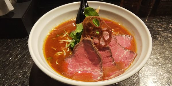 「ぶるずラーメン 細麺+替玉」@牛骨らーめん ぶるずの写真