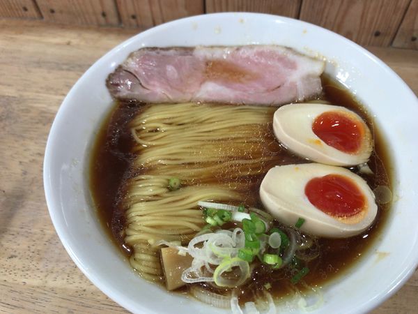 「味玉ラーメン（醤油）800円」@まつやの写真