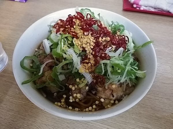 「ジャンボゲソそば」@一由そば 日暮里店の写真