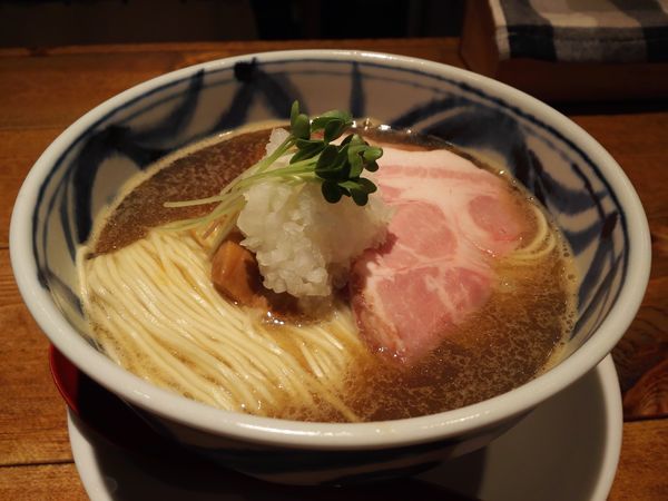 「限定　濃い煮干しそば」@麺処 清水 新潟駅前店の写真