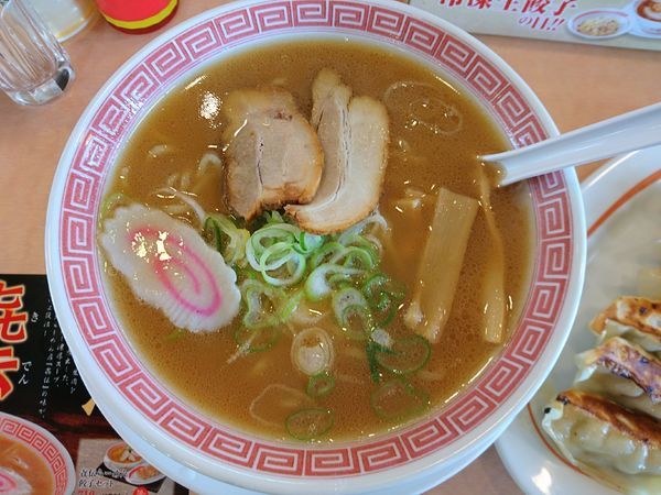 「㐂伝らーめん（餃子セット）」@幸楽苑 前橋石倉店の写真