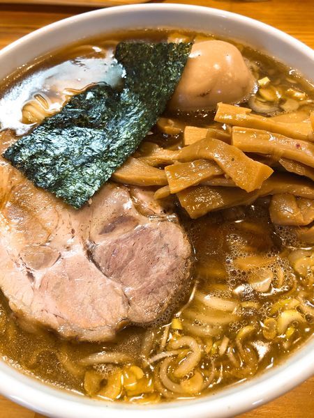「ラーメン（小）¥700＋味付玉子¥50」@自家製中華そば としおかの写真