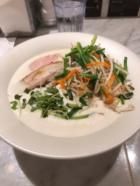 「かけラーメン＋豚チャー＋鶏チャー＋野菜」@MENSHO SAN FRANCISCOの写真