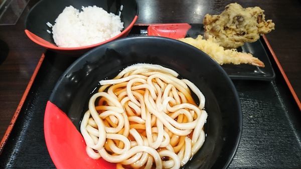 「天丼セット　６２０円　※」@伊予製麺 ロックタウン野田店の写真