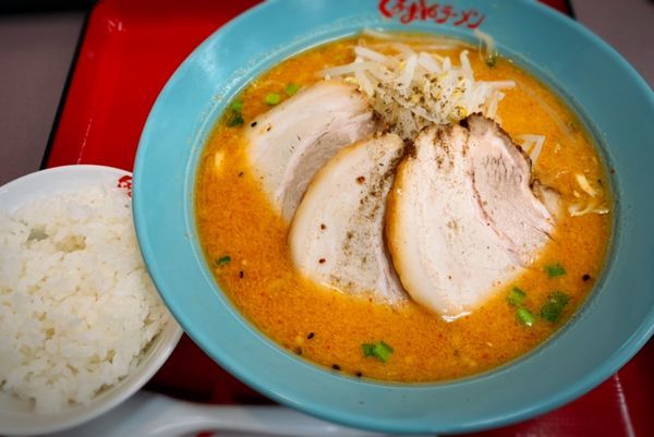 「味噌チャーシュー麺 ３枚」@くるまやラーメン 宇都宮今泉店の写真