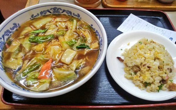 「うま煮そばセット」@古寿茂 京橋店の写真