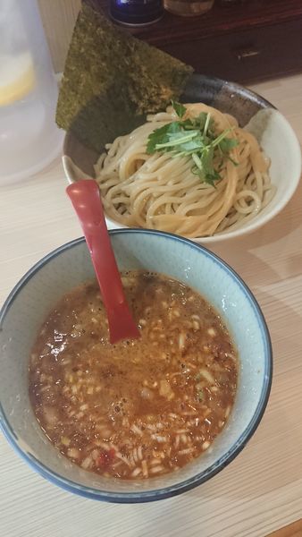 「濃厚辛つけ麺」@麺場 風天の写真