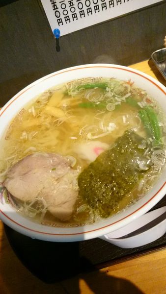 「しおラーメン（油少なめ、かた麺） 750円」@本家 風の子の写真