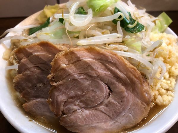 「小ラーメン＋ニンニク」@麺屋 歩夢の写真