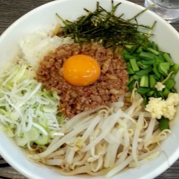 「汁なし台湾」@つけ麺丸和 名駅西店の写真