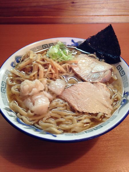 「中華そば 普通 ふつう 油ぽく」@ケンチャンラーメン 山形の写真