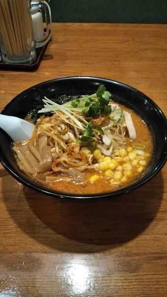 「激辛ネギ味噌ラーメン」@らーめん かざみどりの写真