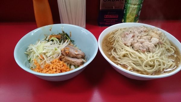 「大・ピリ辛にらだれ(アブラ辛いの)￥８９０」@ラーメン二郎 中山駅前店の写真