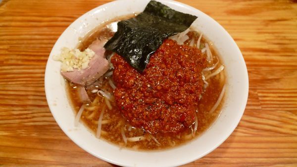 「オロチョンラーメン¥600／そのまま（ニンニク）¥0」@にかいやの写真