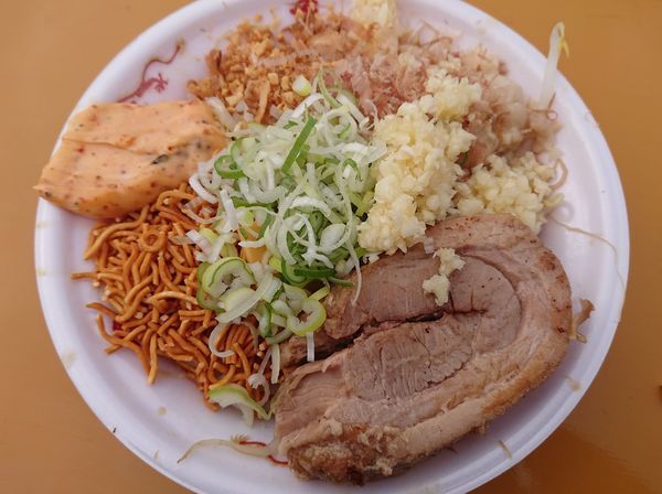 「【ハイマウント】まぜそば」@中華蕎麦とみ田 富田治PRESENTS 松戸ラーメンサミット 2018の写真