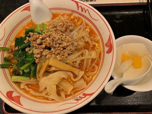 「担担刀削麺（ランチメニュー）」@中華居酒屋 香港厨房の写真