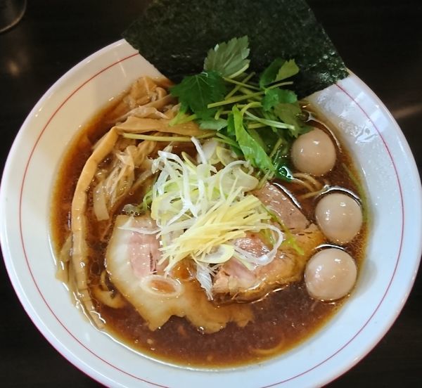 「【限定】煮干し生姜らーめん ￥800」@麺 ひばりの写真