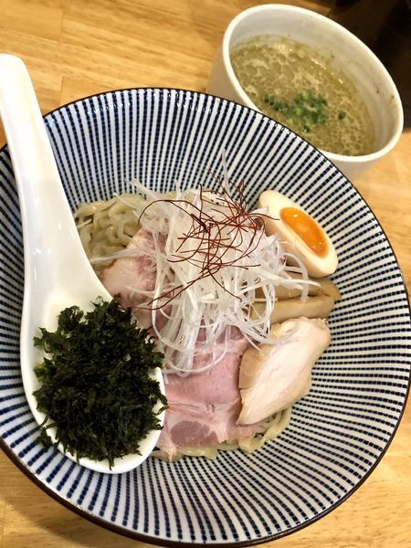 「【限定】牡蠣白湯つけそば」@寿製麺よしかわ 坂戸店の写真