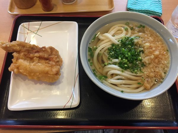 「ひやあつ¥400+かしわ天¥150」@讃岐うどん 條辺の写真