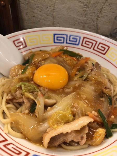 「【ゲリラ限定】天理スタミナあんかけまぜそば850円」@づゅる麺 池田の写真