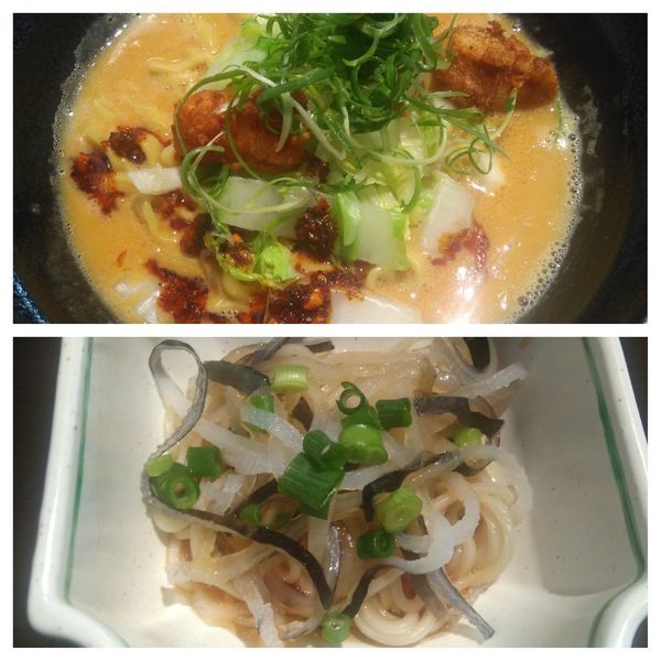 「（SR7コラボ限定）フグとアンコウの濃厚味噌ラーメンセット」@中華そば 輝羅の写真