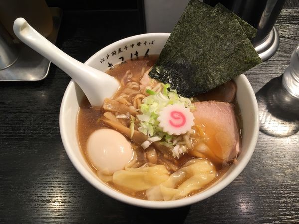 「特製醤油」@江戸前煮干中華そば きみはん 五反田店の写真